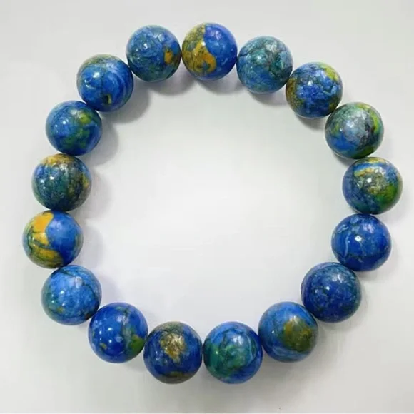 Azurite gemstone bracelet - Picture 6 of 7